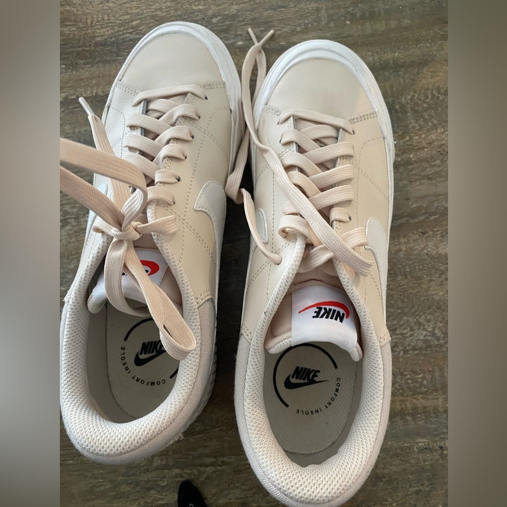 Nike Women's Sneakers in Cream and White